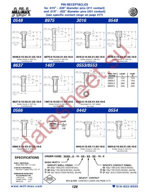 0548-0-15-15-11-27-10-0 datasheet  